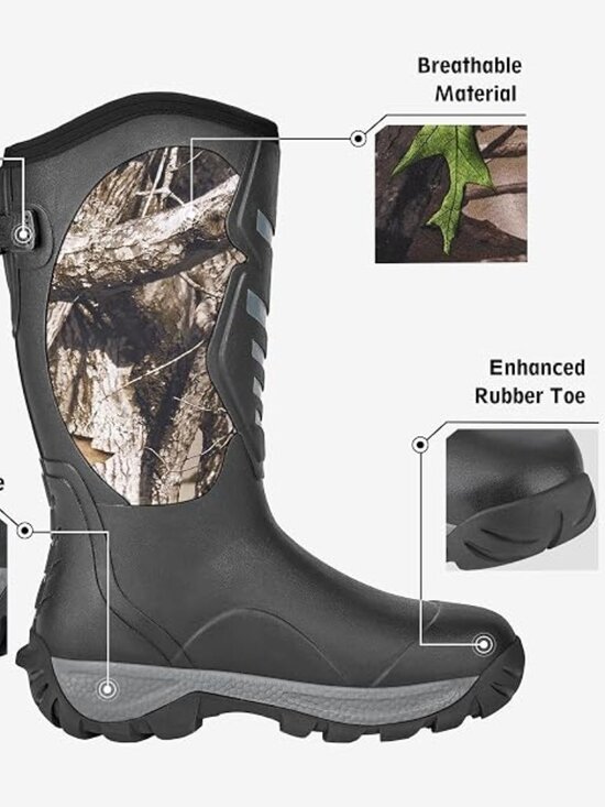 Men\'s Waterproof 6mm Neoprene Insulated Hunting Work Boots main image 5
